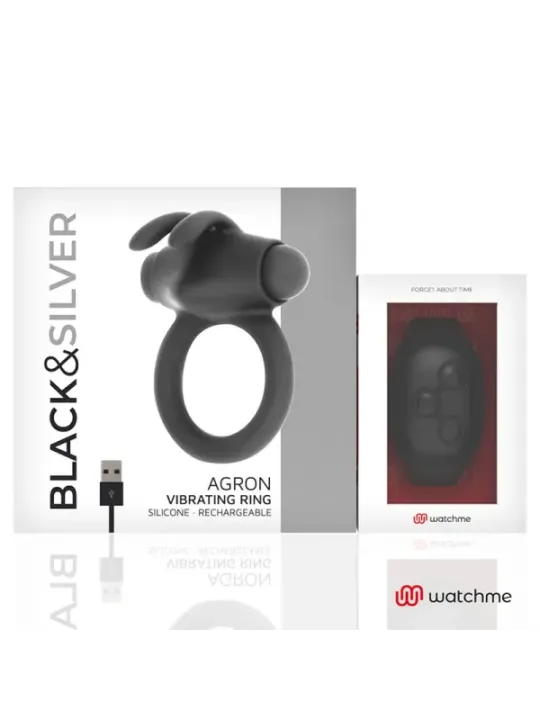Black&Silver - Orologio Cockring Con Telecomando Agronme - BLACK&SILVER - Vibratori | erosidea.com