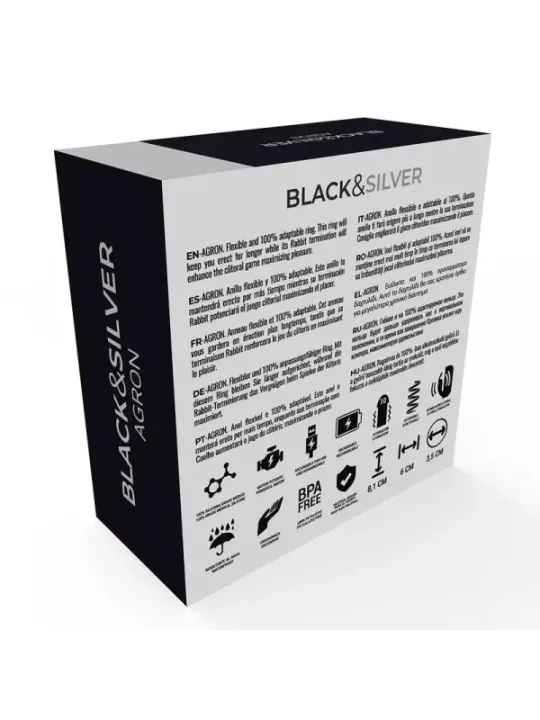 Black&Silver - Orologio Cockring Con Telecomando Agronme - BLACK&SILVER - Vibratori | erosidea.com