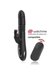 Black&Silver - Kenji Vibratore Rabbit Up & Down + Telecomando Watchme - BLACK&SILVER - Vibratori | erosidea.com