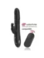 Black&Silver - Kenji Vibratore Rabbit Up & Down + Telecomando Watchme - BLACK&SILVER - Vibratori | erosidea.com