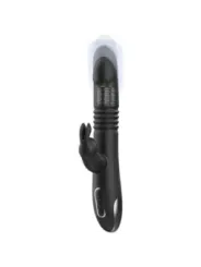Black&Silver - Kenji Vibratore Rabbit Up & Down + Telecomando Watchme - BLACK&SILVER - Vibratori | erosidea.com