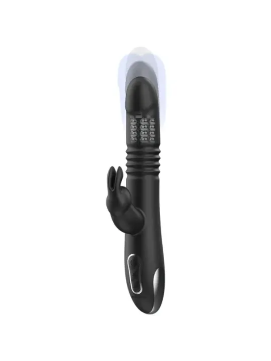 Black&Silver - Kenji Vibratore Rabbit Up & Down + Telecomando Watchme - BLACK&SILVER - Vibratori | erosidea.com