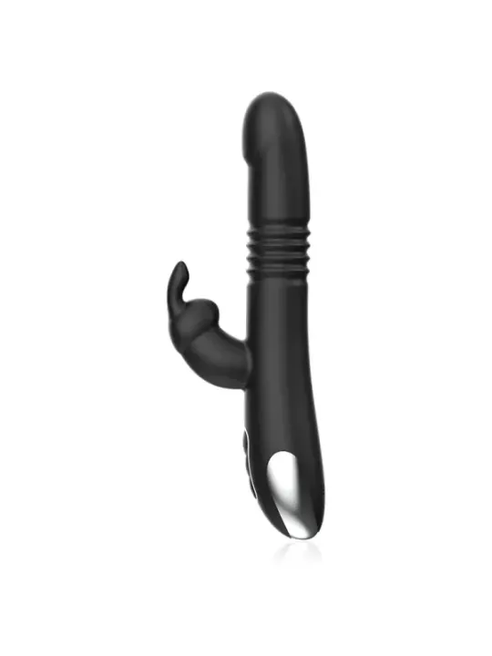 Black&Silver - Kenji Vibratore Rabbit Up & Down + Telecomando Watchme - BLACK&SILVER - Vibratori | erosidea.com