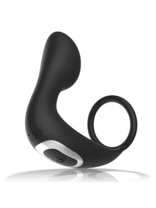 Black&Silver - Massaggiatore Anale Con Telecomando Ricaricabile In Silicone Nero - BLACK&SILVER - Vibratori | erosidea.com