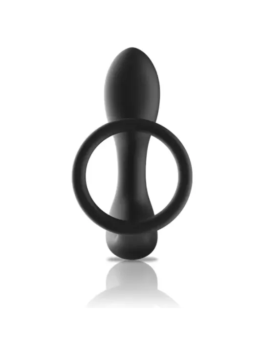 Black&Silver - Massaggiatore Anale Con Telecomando Ricaricabile In Silicone Nero - BLACK&SILVER - Vibratori | erosidea.com