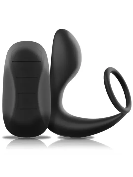 Black&Silver - Massaggiatore Anale Con Telecomando Ricaricabile In Silicone Nero - BLACK&SILVER - Vibratori | erosidea.com