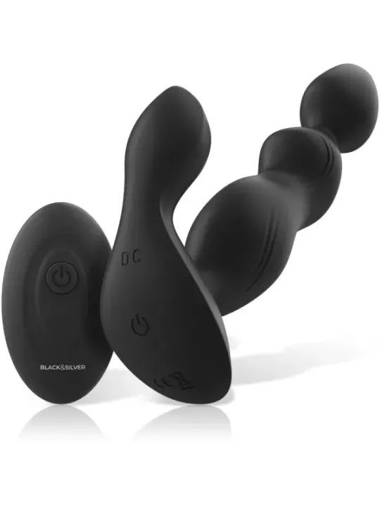 Black&Silver - Telecomando In Silicone Plug Anale Cora - BLACK&SILVER - Vibratori | erosidea.com