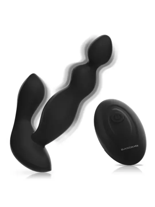 Black&Silver - Telecomando In Silicone Plug Anale Cora - BLACK&SILVER - Vibratori | erosidea.com