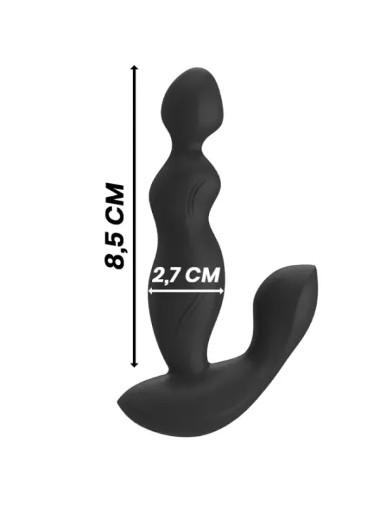 Black&Silver - Telecomando In Silicone Plug Anale Cora - BLACK&SILVER - Vibratori | erosidea.com