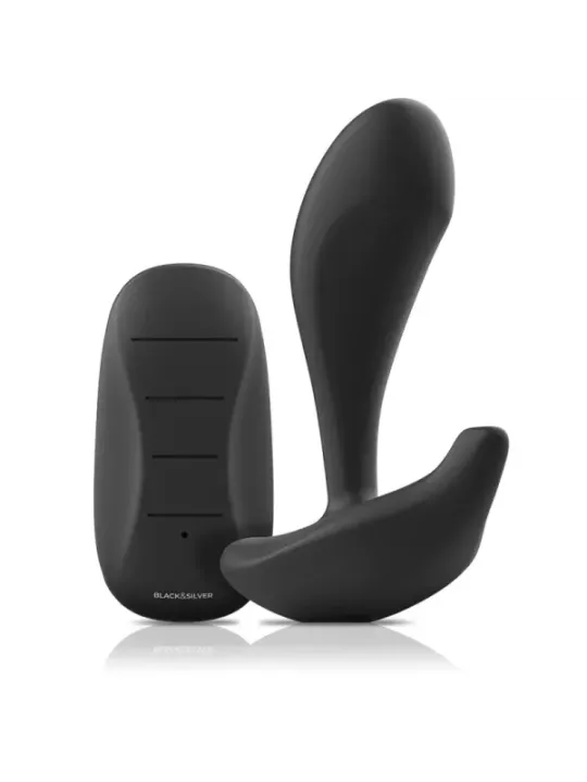 Black&Silver - Telecomando In Silicone Plug Anale Dwayne - BLACK&SILVER - Vibratori | erosidea.com