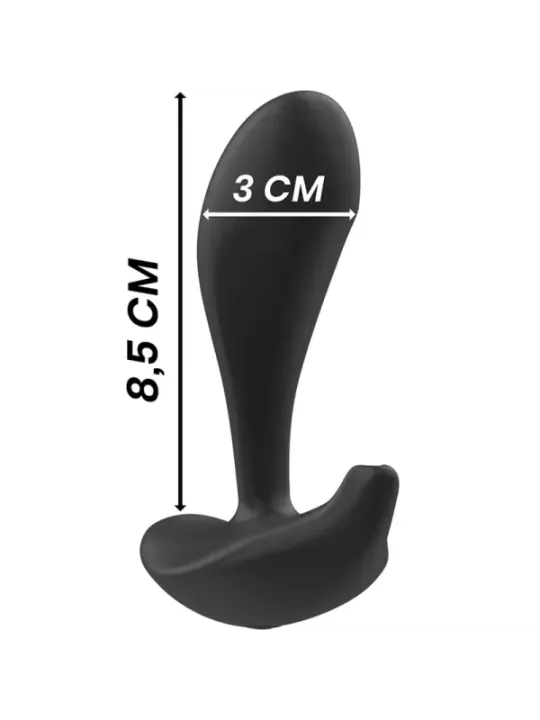 Black&Silver - Telecomando In Silicone Plug Anale Dwayne - BLACK&SILVER - Vibratori | erosidea.com