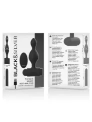 Black&Silver - Telecomando Telecomando Con Plug Anale In Silicone Piccolo Tucker - BLACK&SILVER - Vibratori | erosidea.com
