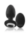 Black&Silver - Telecomando Rotatore Anale In Silicone Con Tappo Pozzetti - BLACK&SILVER - Vibratori | erosidea.com