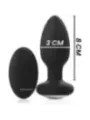 Black&Silver - Telecomando Rotatore Anale In Silicone Con Tappo Pozzetti - BLACK&SILVER - Vibratori | erosidea.com