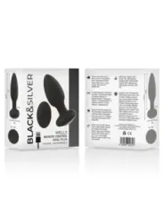 Black&Silver - Telecomando Rotatore Anale In Silicone Con Tappo Pozzetti - BLACK&SILVER - Vibratori | erosidea.com