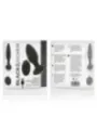 Black&Silver - Telecomando Rotatore Anale In Silicone Con Tappo Pozzetti - BLACK&SILVER - Vibratori | erosidea.com