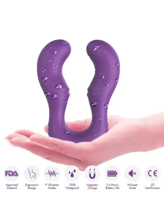 Armony - Vibratore Seraph Doppio Telecomando Viola - ARMONY VIBRATORS - Vibratori | erosidea.com