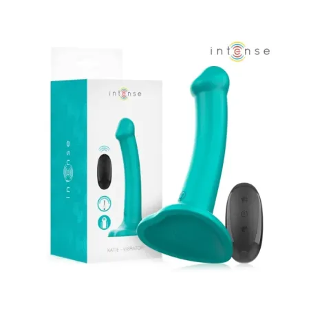 Intense - Katie Vibratore Con Ventosa 10 Vibrazioni Telecomando Blu - INTENSE REMOTE CONTROL - Vibratori | erosidea.com