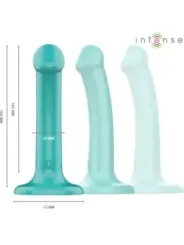 Intense - Katie Vibratore Con Ventosa 10 Vibrazioni Telecomando Blu - INTENSE REMOTE CONTROL - Vibratori | erosidea.com