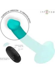 Intense - Katie Vibratore Con Ventosa 10 Vibrazioni Telecomando Blu - INTENSE REMOTE CONTROL - Vibratori | erosidea.com
