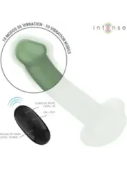 Intense - Vibratore Becca Con Ventosa 10 Vibrazioni Telecomando Verde - INTENSE REMOTE CONTROL - Vibratori | erosidea.com