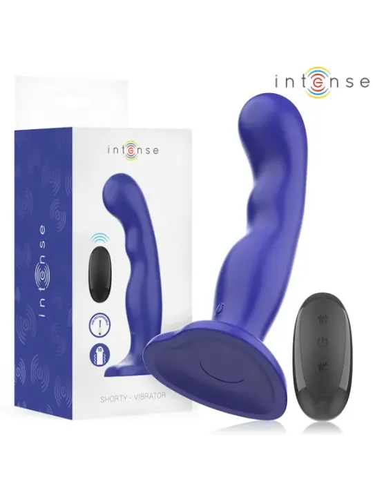 Intense - Vibratore Shorty Con Ventosa Telecomando Blu - INTENSE REMOTE CONTROL - Vibratori | erosidea.com