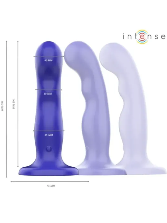 Intense - Vibratore Shorty Con Ventosa Telecomando Blu - INTENSE REMOTE CONTROL - Vibratori | erosidea.com