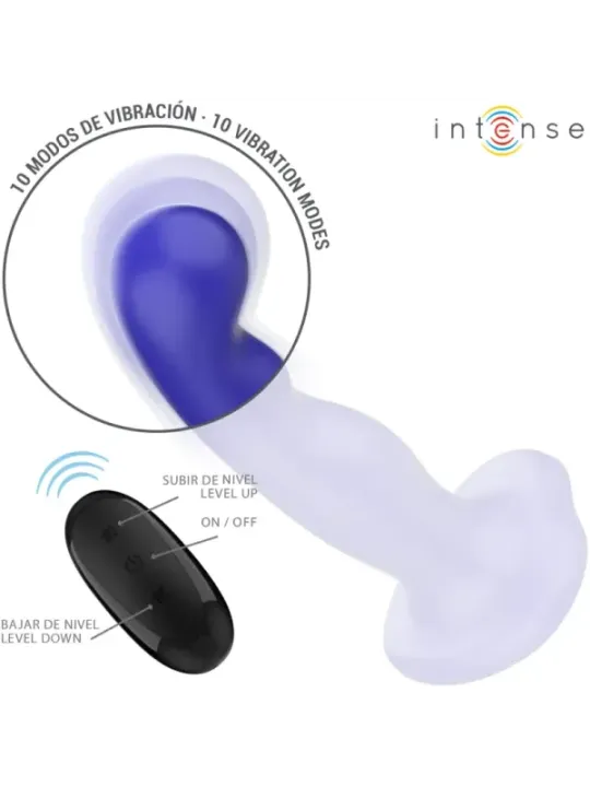 Intense - Vibratore Shorty Con Ventosa Telecomando Blu - INTENSE REMOTE CONTROL - Vibratori | erosidea.com