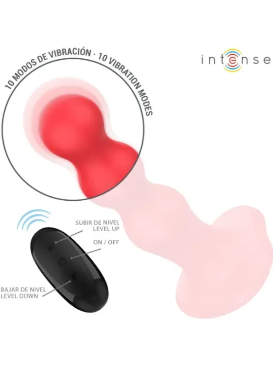 Intense - Plug Cody Con Ventosa Telecomando Rosso - INTENSE REMOTE CONTROL - Vibratori | erosidea.com