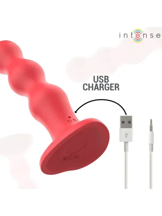 Intense - Plug Cody Con Ventosa Telecomando Rosso - INTENSE REMOTE CONTROL - Vibratori | erosidea.com