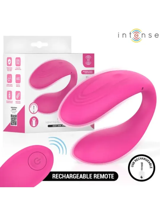 Intense - Nora Stimolatore Vibrante A Morsetto Rosa - INTENSE REMOTE CONTROL - Vibratori | erosidea.com