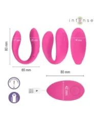 Intense - Nora Stimolatore Vibrante A Morsetto Rosa - INTENSE REMOTE CONTROL - Vibratori | erosidea.com