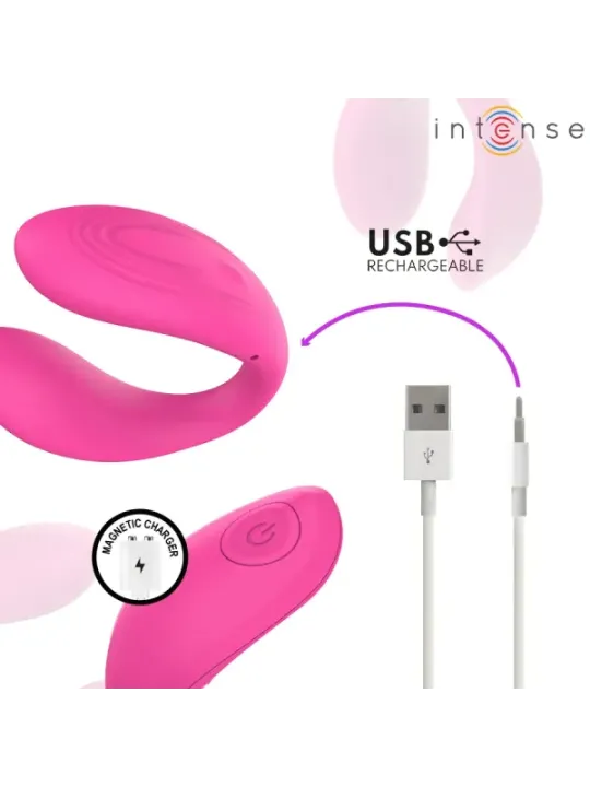 Intense - Nora Stimolatore Vibrante A Morsetto Rosa - INTENSE REMOTE CONTROL - Vibratori | erosidea.com