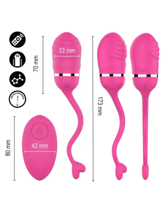 Intense - Sookie Uovo Vibrante Con Telecomando Rosa - INTENSE REMOTE CONTROL - Vibratori | erosidea.com