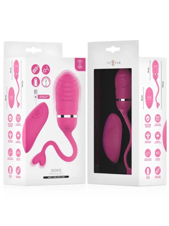 Intense - Sookie Uovo Vibrante Con Telecomando Rosa - INTENSE REMOTE CONTROL - Vibratori | erosidea.com