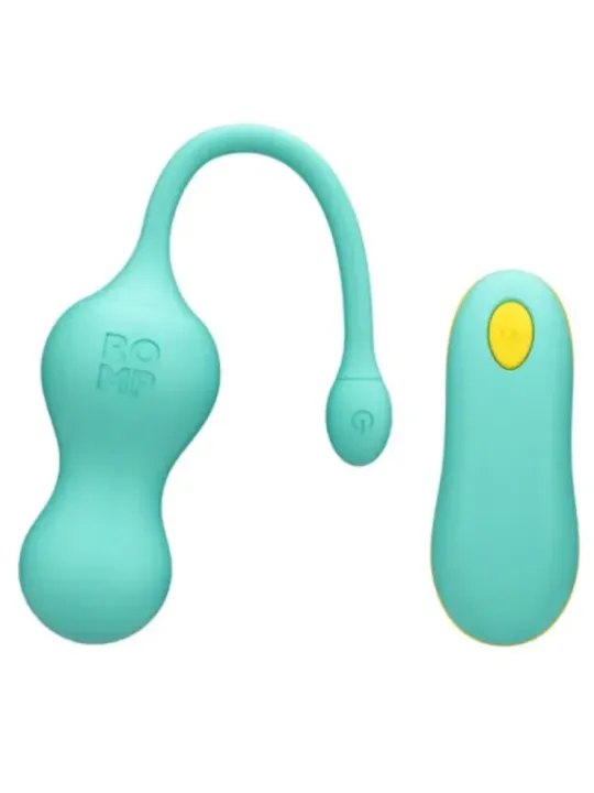 Romp - Cello Vibratore Multifunzione A Uovo Turchese Con Telecomando - ROMP - Vibratori | erosidea.com
