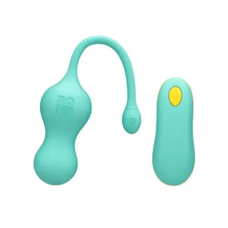 Romp - Cello Vibratore Multifunzione A Uovo Turchese Con Telecomando - ROMP - Vibratori | erosidea.com