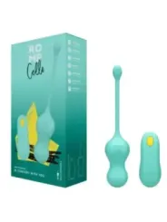 Romp - Cello Vibratore Multifunzione A Uovo Turchese Con Telecomando - ROMP - Vibratori | erosidea.com