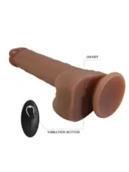 Pretty Love - Jonathan Vibratore Realistico Con Spinta E Telecomando Marrone - REMOTE CONTROL - Vibratori | erosidea.com
