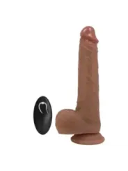 Pretty Love - Jonathan Vibratore Realistico Con Spinta E Telecomando Marrone - REMOTE CONTROL - Vibratori | erosidea.com