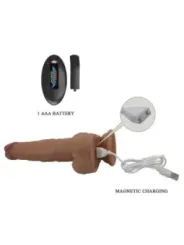 Pretty Love - Jonathan Vibratore Realistico Con Spinta E Telecomando Marrone - REMOTE CONTROL - Vibratori | erosidea.com