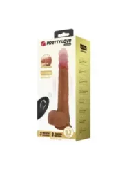 Pretty Love - Jonathan Vibratore Realistico Con Spinta E Telecomando Marrone - REMOTE CONTROL - Vibratori | erosidea.com
