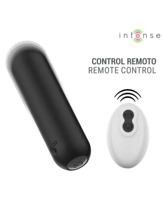 Intense - Judy Vibratore A Proiettile Ricaricabile Con Telecomando Nero - INTENSE REMOTE CONTROL - Vibratori | erosidea.com