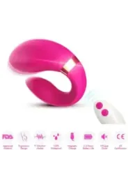 Armony - Vibratore A Mezzaluna Per Coppia Telecomando Fucsia - ARMONY FOR COUPLES - Vibratori per Coppia | erosidea.com