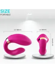Armony - Vibratore A Mezzaluna Per Coppia Telecomando Fucsia - ARMONY FOR COUPLES - Vibratori per Coppia | erosidea.com