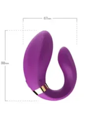 Armony - Vibratore A Mezzaluna Per Coppia Telecomando Viola - ARMONY FOR COUPLES - Vibratori per Coppia | erosidea.com
