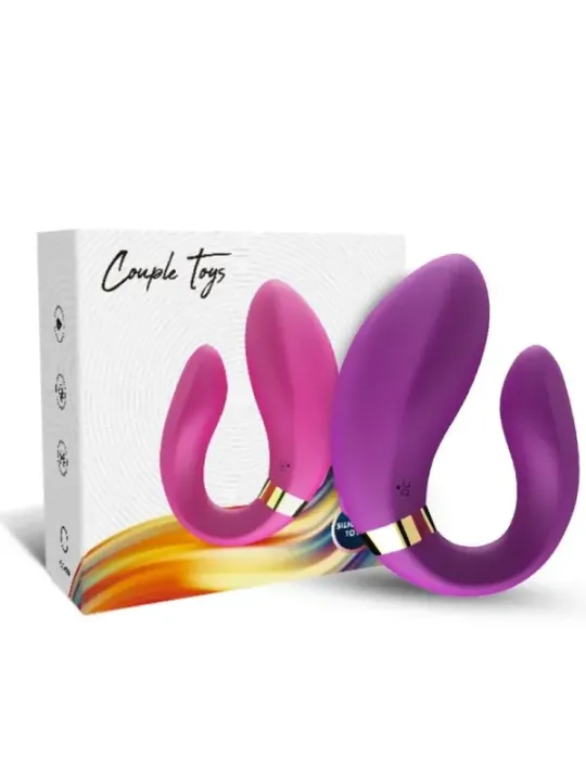 Armony - Vibratore A Mezzaluna Per Coppia Telecomando Viola - ARMONY FOR COUPLES - Vibratori per Coppia | erosidea.com