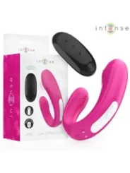 Intense - Janet Dual Stimolatore E Vibratore A Forma Di U Con Telecomando Rosa - INTENSE REMOTE CONTROL - Vibratori per Coppia | erosidea.com