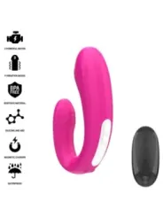 Intense - Janet Dual Stimolatore E Vibratore A Forma Di U Con Telecomando Rosa - INTENSE REMOTE CONTROL - Vibratori per Coppia | erosidea.com