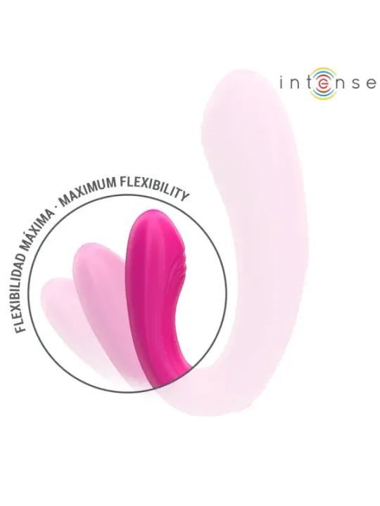 Intense - Janet Dual Stimolatore E Vibratore A Forma Di U Con Telecomando Rosa - INTENSE REMOTE CONTROL - Vibratori per Coppia | erosidea.com